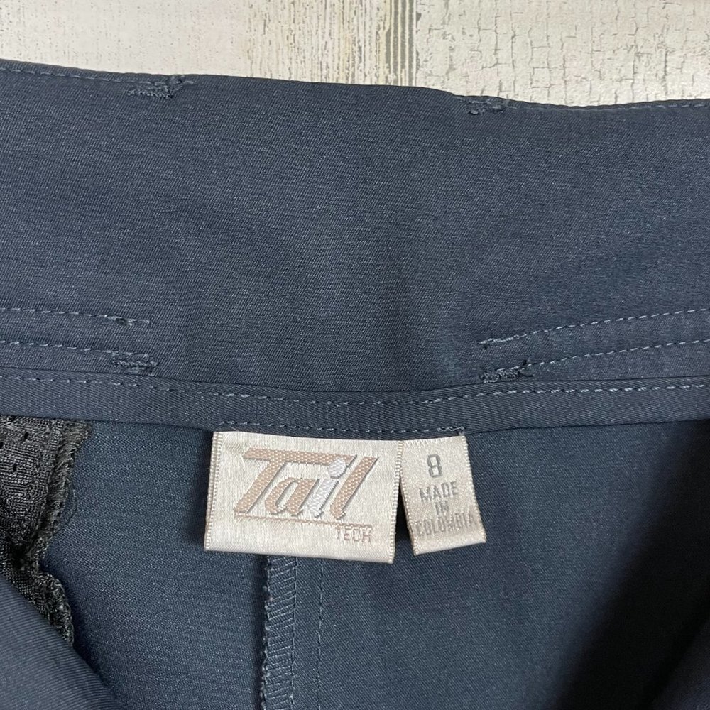 Tail golf capri pant‎ shorts activewear athletic blue 8 cinch leg loose fit - Picture 6 of 9